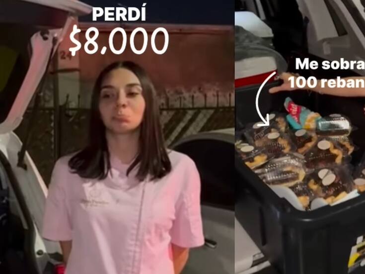 Emprendedora conmueve en redes sociales al revelar que perdió más de 8 mil pesos tras un mal día de ventas