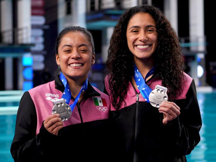 ¡Quinta medalla para México! Ale Estudillo y Gaby Agúndez ganan el segundo lugar en la final de plataforma 10 metros sincronizado femenil
