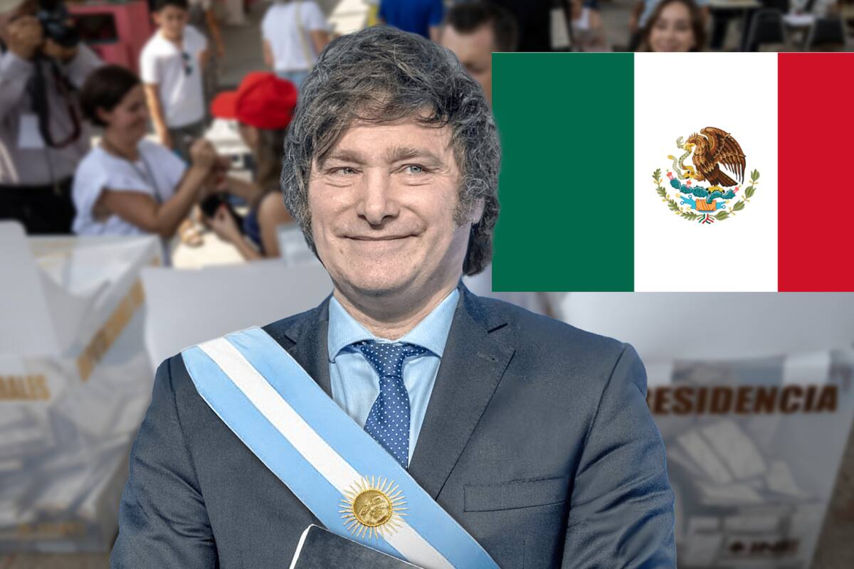 Milei presume que en México votaron por él; se viraliza boleta con su nombre