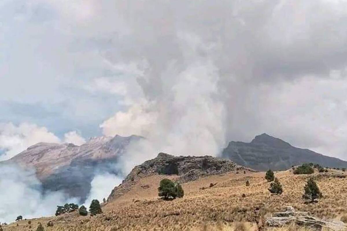 Incendio forestal provoca cierre temporal del Parque Nacional Izta-Popo