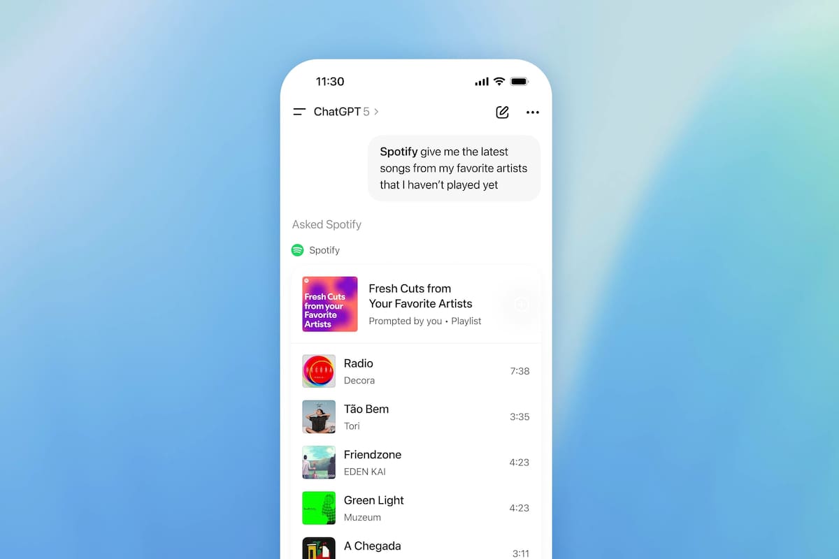 Spotify ya está en ChatGPT: Así es como puedes usarla te lo decimos paso a paso