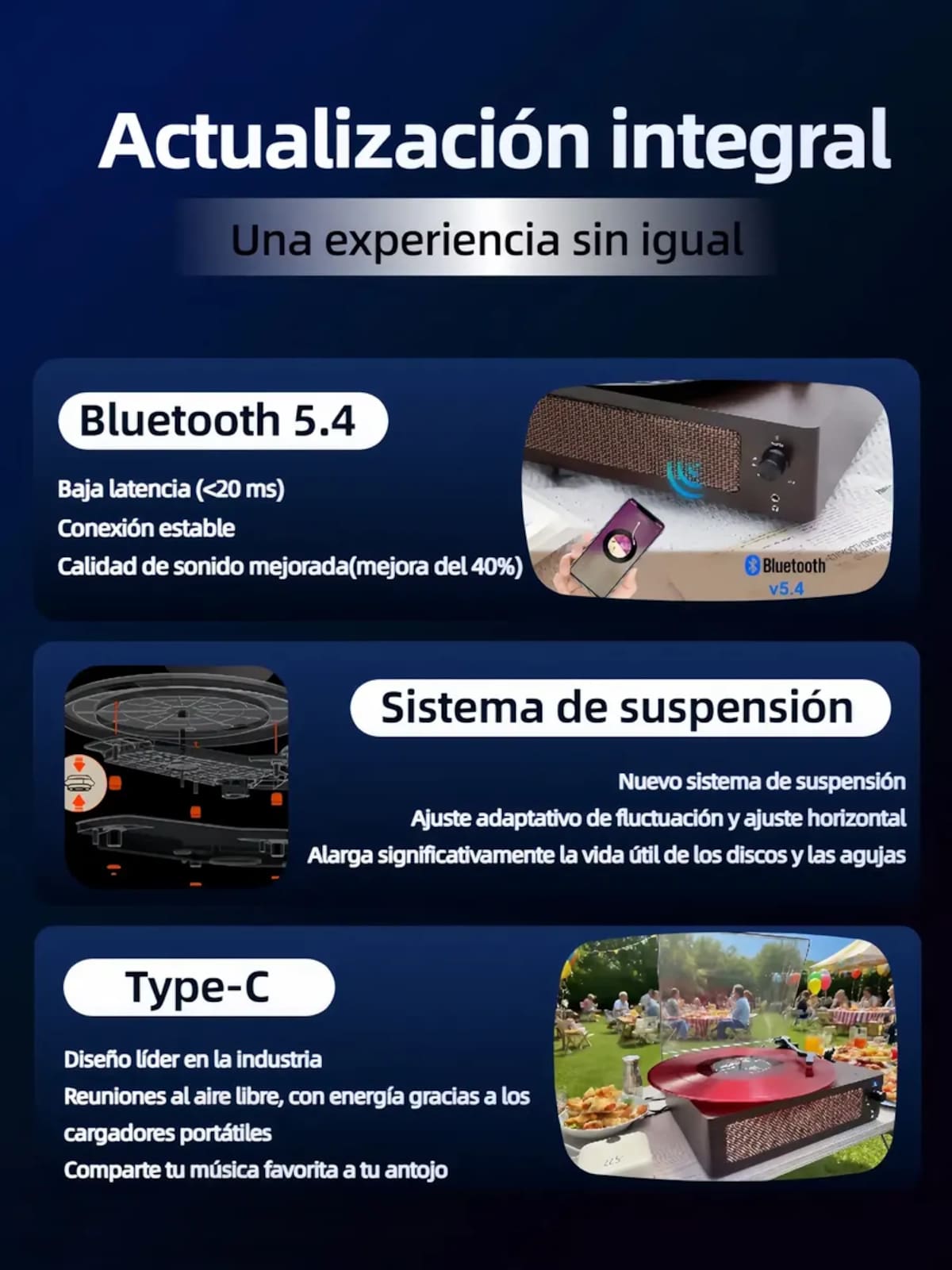 Tocadiscos retro portátil | Mercado Libre