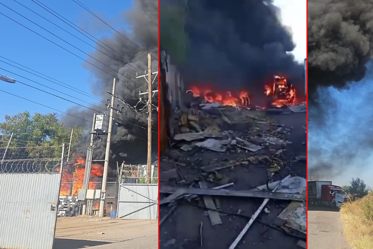 Fuerte incendio consume varios tráilers en Culiacán, esto se reporta