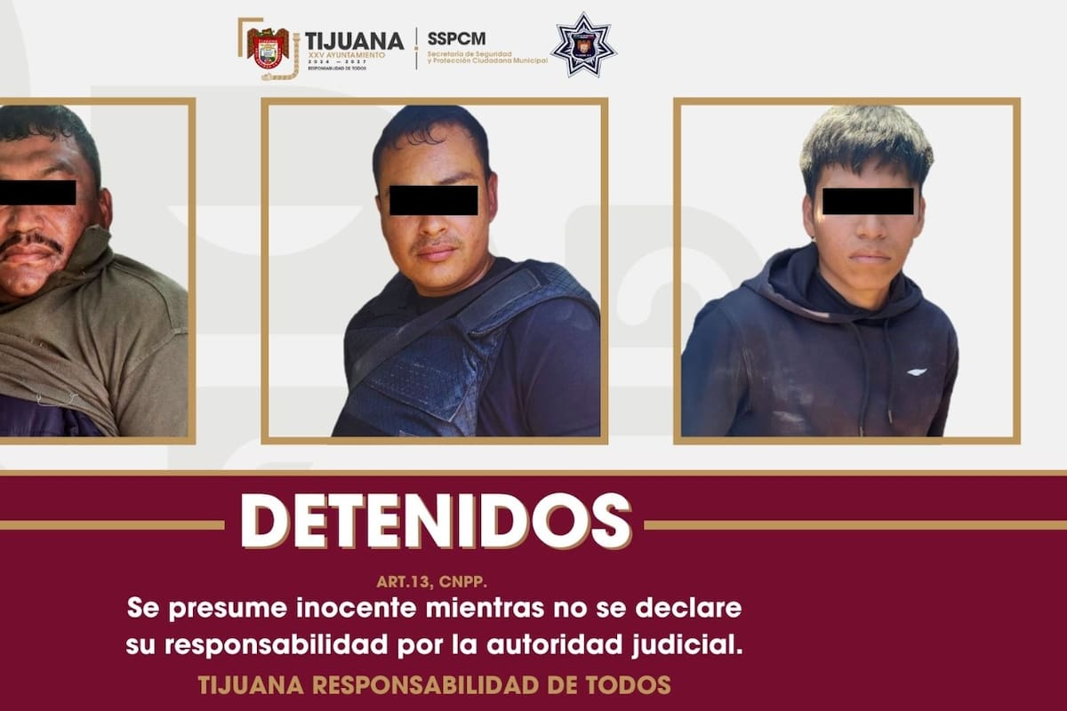 Detienen a tres personas por portación de arma de fuego tras riña