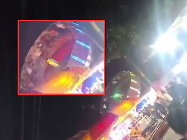 Falla en juego mecánico proyecta a tres personas y provoca cierre de atracción en feria patronal de Puebla
