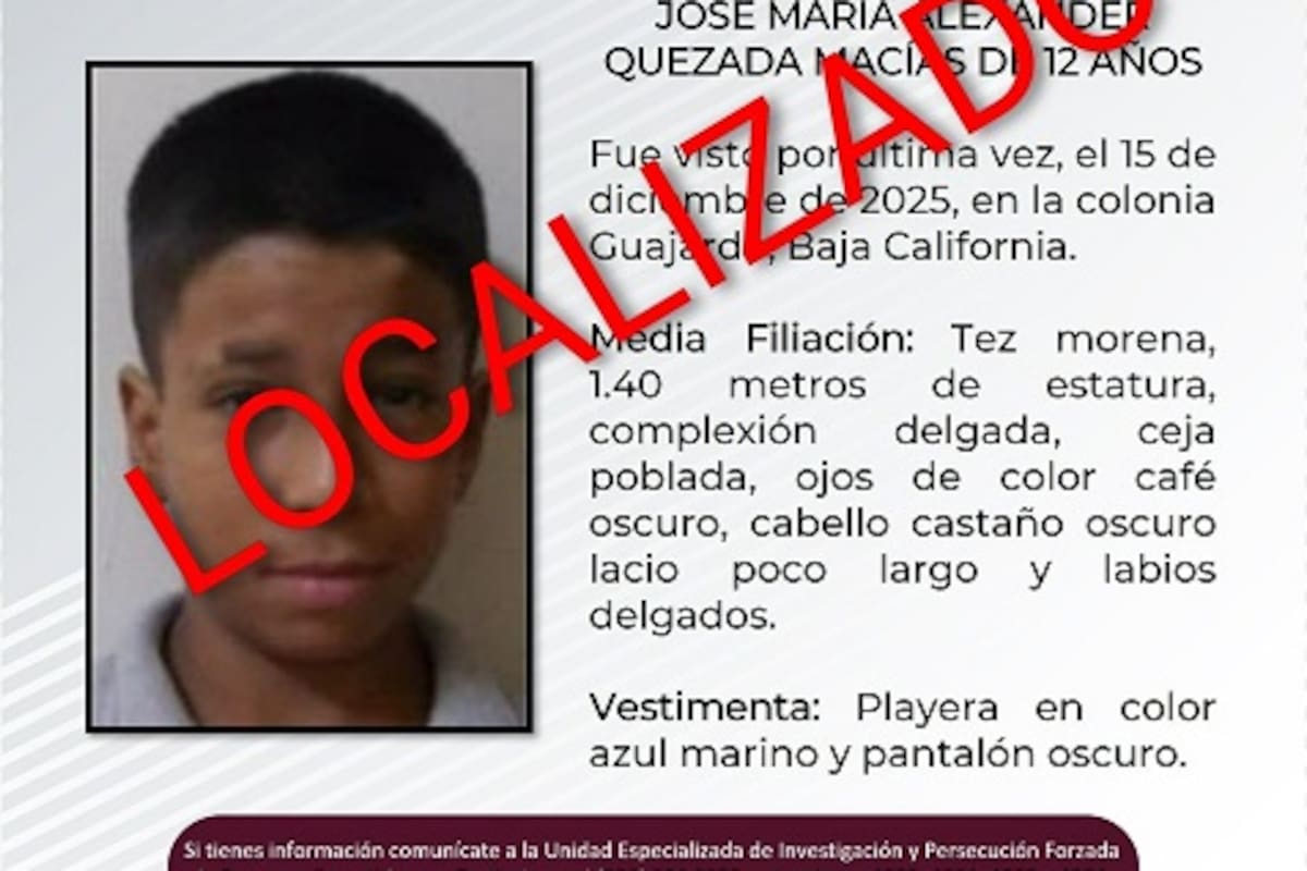 Cancelación de pesquisa de José María Alexander Quezada Macías