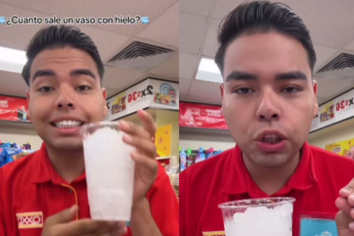 “Que no te estafen”: Trabajador del Oxxo revela cuánto cuesta realmente el vaso solo con hielo