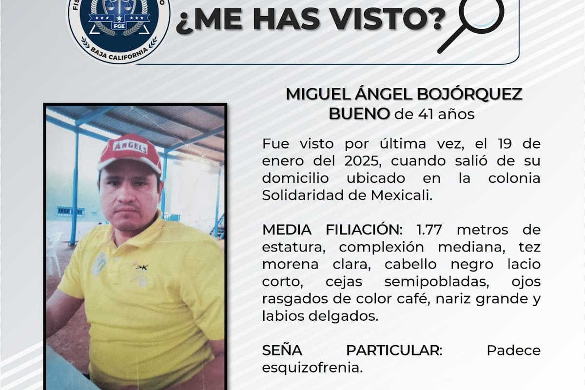 Solicitan apoyo para localizar a Miguel Ángel Bojórquez Bueno