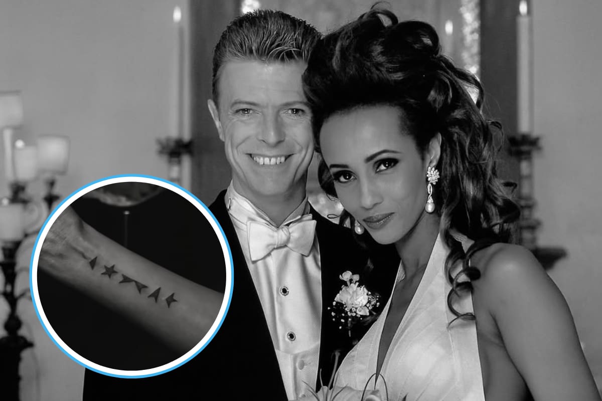 Iman homenajea a David Bowie con un emotivo tatuaje en el 10º aniversario de su muerte