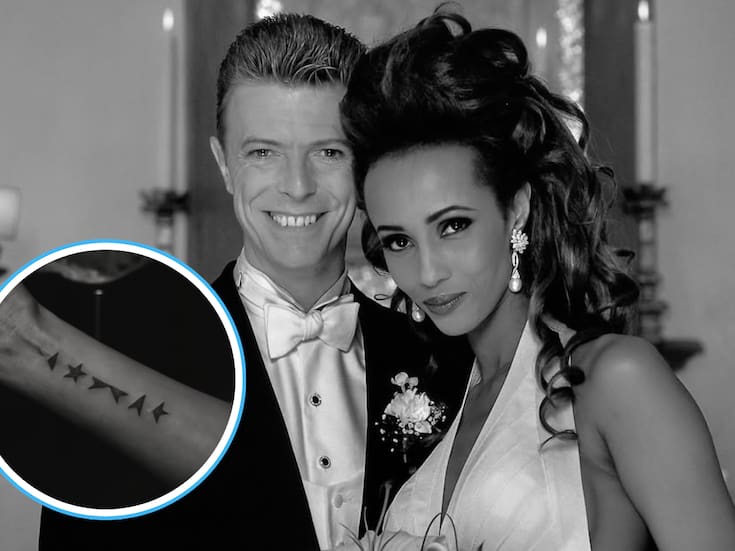 Iman homenajea a David Bowie con un emotivo tatuaje en el 10º aniversario de su muerte