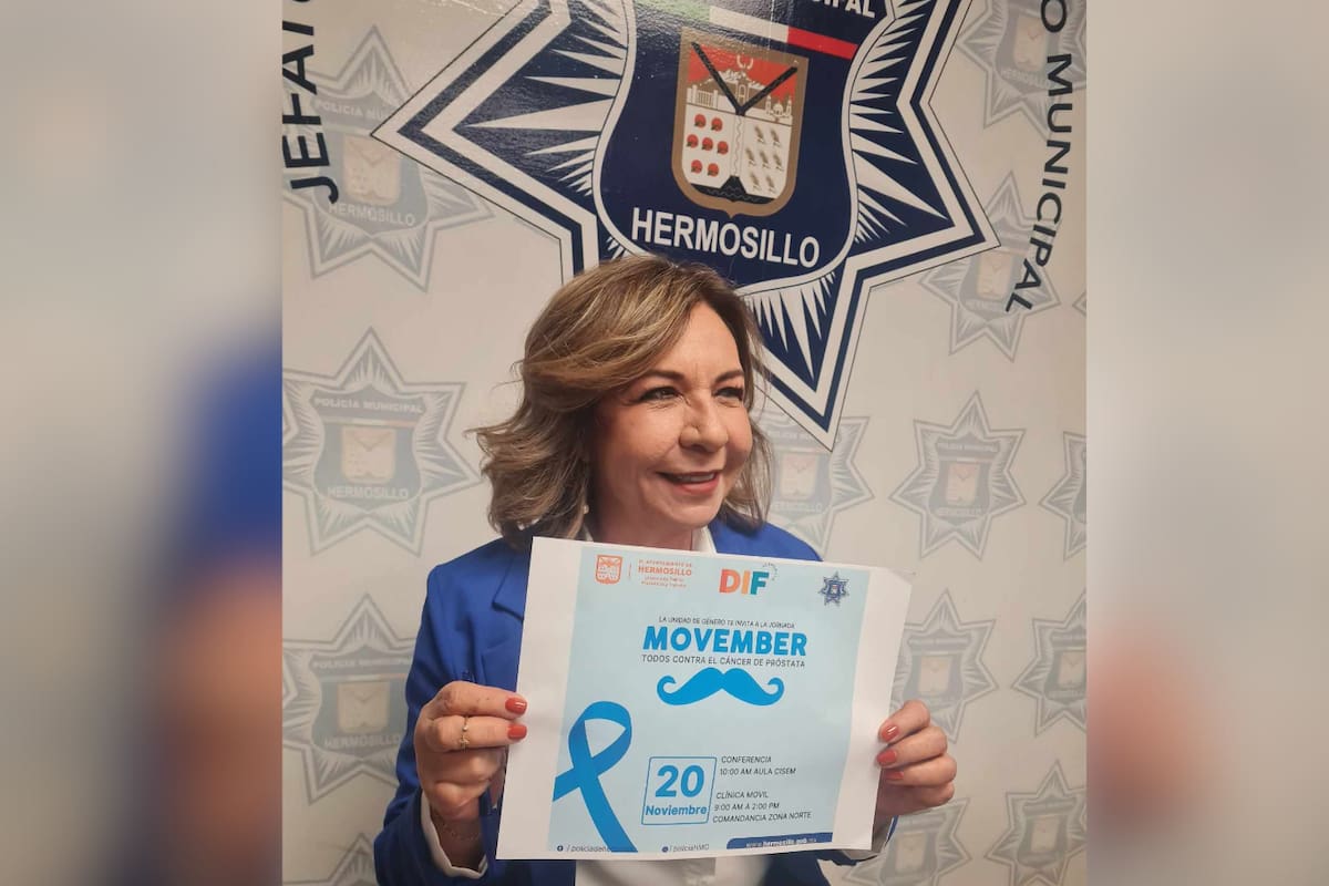 Movember llega a Hermosillo: Policía implementa campaña de prevención de cáncer en hombres