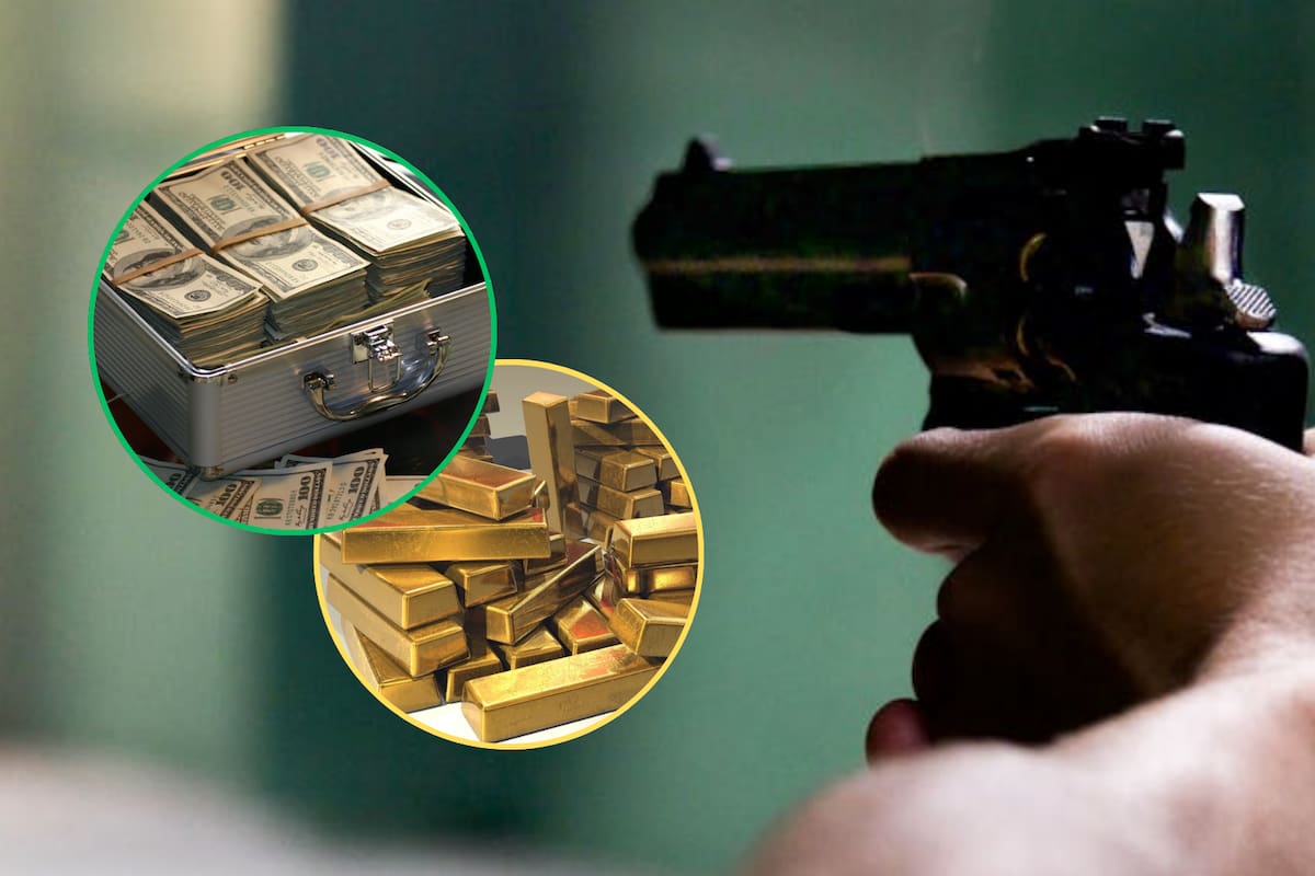 En un asalto de película, un empresario fue despojado de más de 30 millones de pesos en efectivo y 60 kilos de oro luego de que un comando armado interceptó su vehículo, disparó para intimidar y logró escapar con el botín