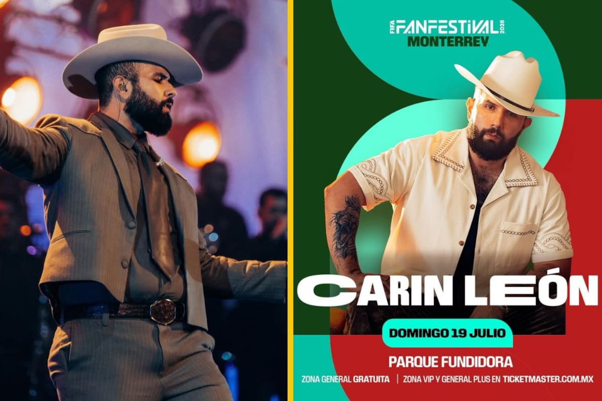 Carín León cerrará el Fan Fest Monterrey con show gratuito por el Mundial 2026