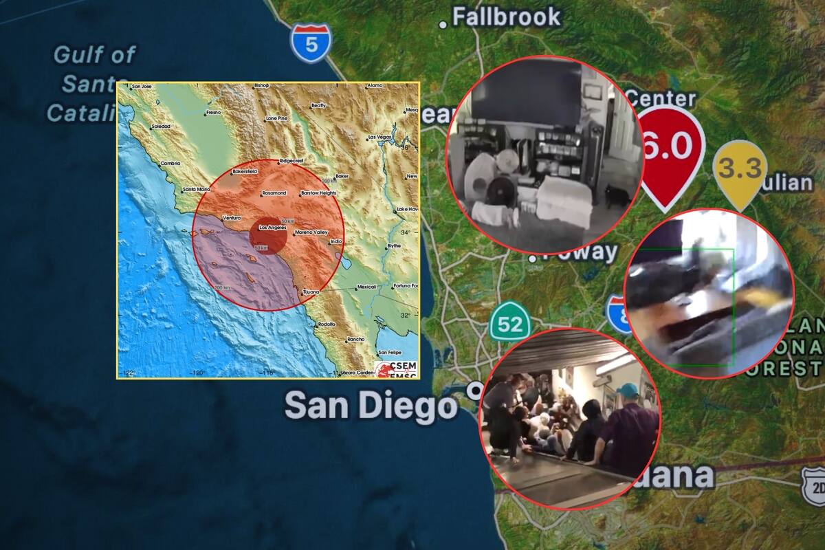 VIDEOS: Así se vivió el sismo de magnitud 5.2 que sacudió a San Diego