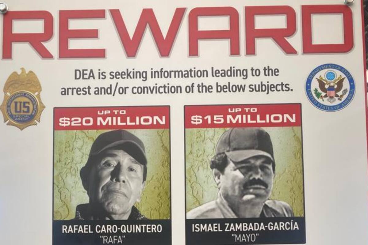 DEA anuncia recompensas millonarias por los capos del Cártel de Sinaloa