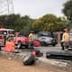Vuelca pick-up en el Bulevar 2000 y provoca congestionamiento