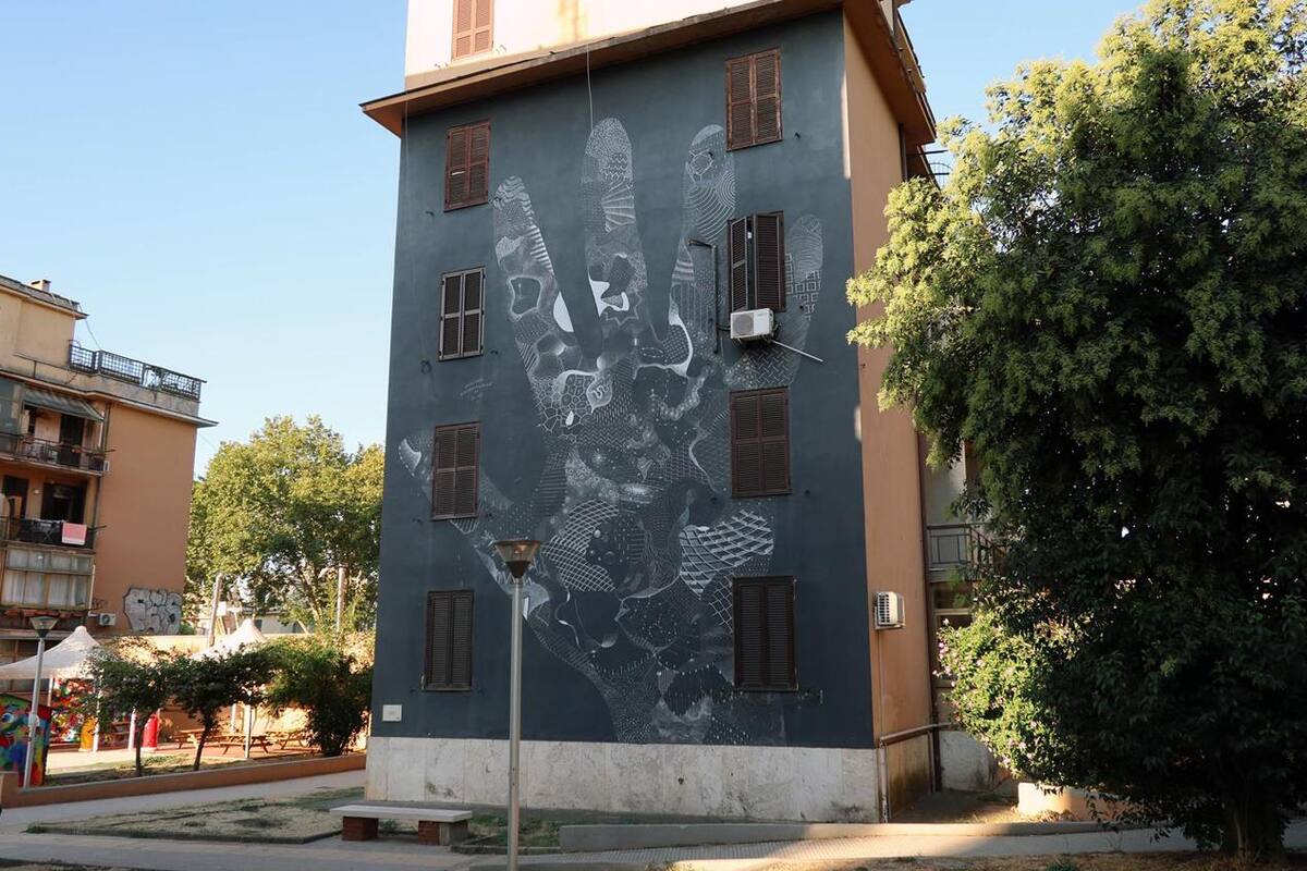 Un museo de arte urbano en la periferia de Roma