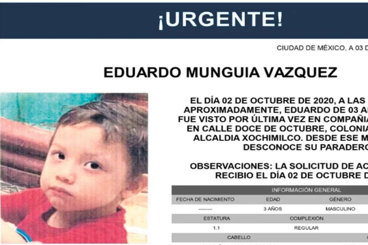 Alerta Amber: 15 días sin saber del niño Eduardo ni su mamá