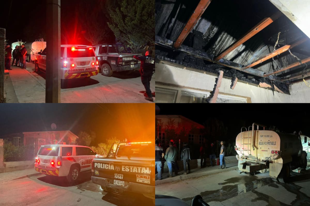 Bomberos de Nogales recorren 48 kilómetros para combatir incendio