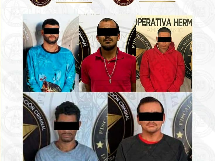 Mediante Operación Escudo, AMIC y DEFENSA detienen a cinco presuntos delincuentes en Hermosillo