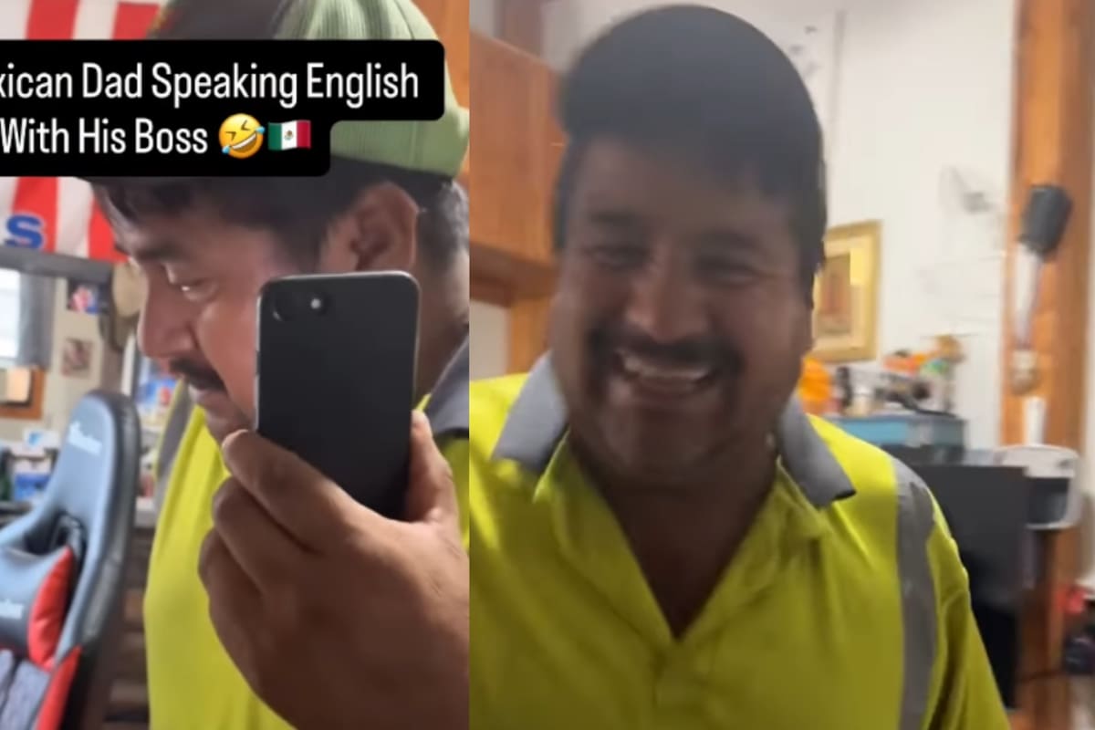 ‘Hablas inglés chingón’: joven graba a su padre conversando con su jefe y crea un momento conmovedor