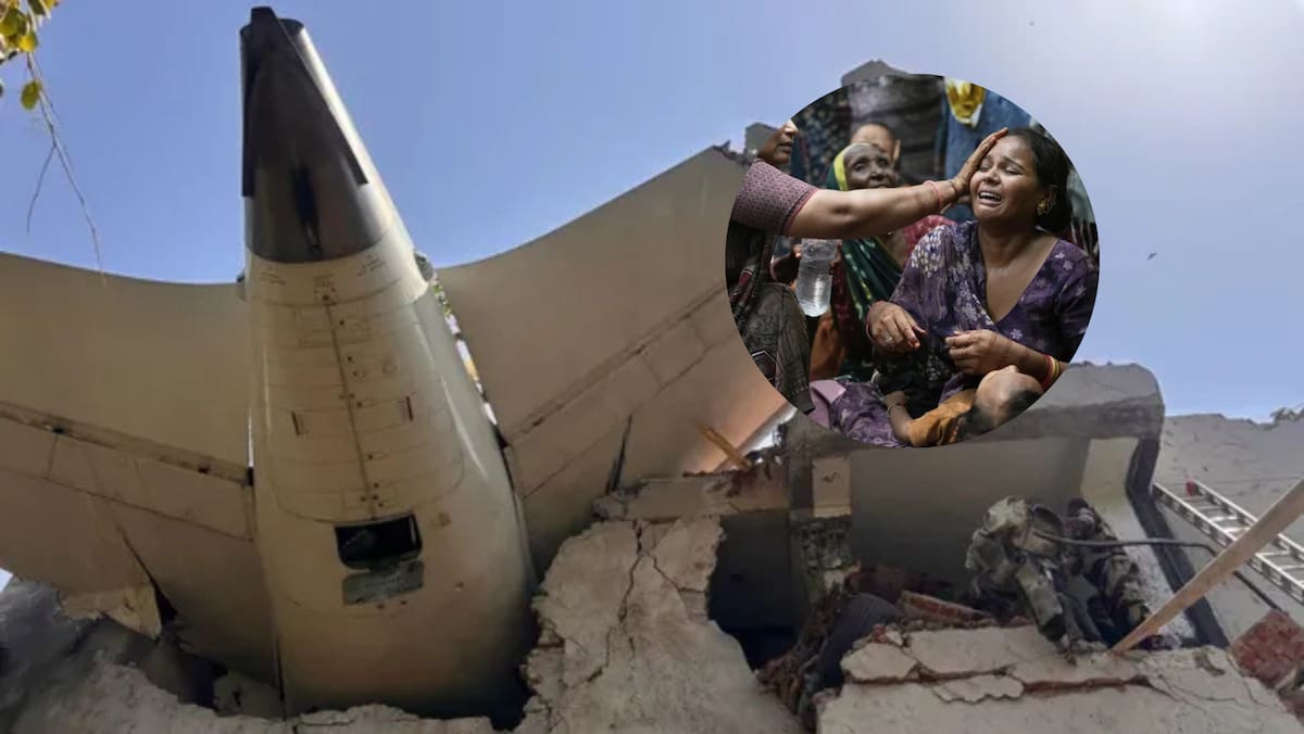 Mueren más de 240 personas en accidente del vuelo Air India. Foto: AP y Milenio