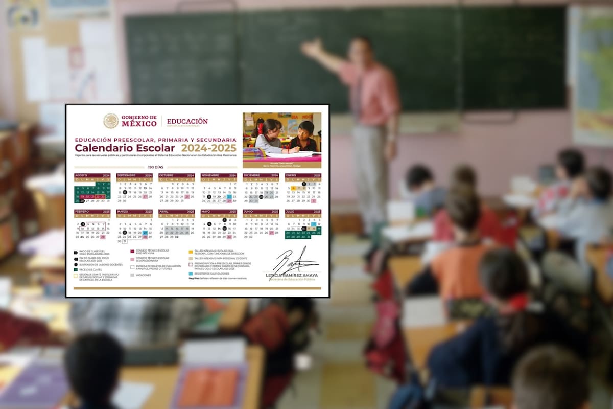 SEP: Ciclo escolar 2024-2025 terminará en julio con dos puentes antes de las vacaciones