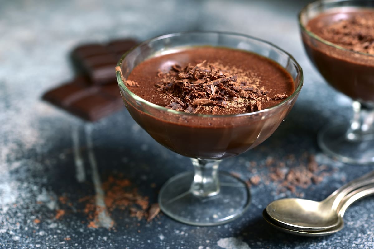 “Mousse” ligero de chocolate amargo