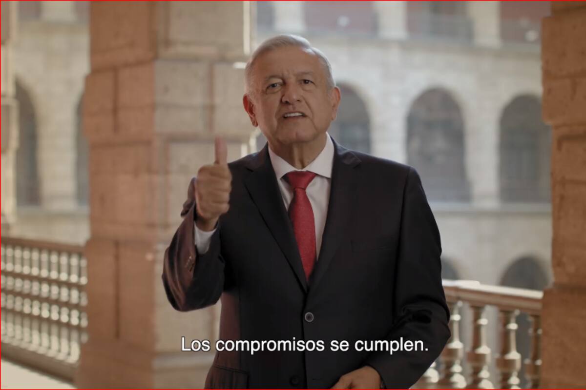 Estos son los spots que ha difundido AMLO por su primer Informe de Gobierno