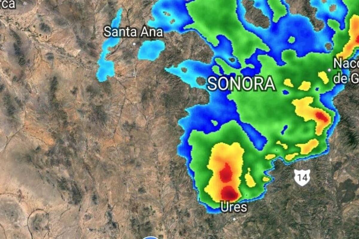 Fuerte tormenta podría ingresar a Hermosillo tras azotar Ures