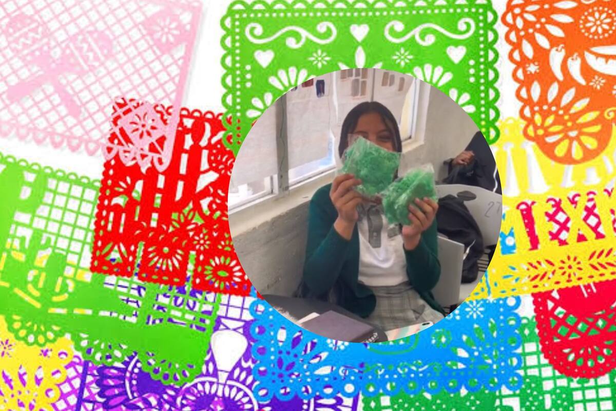 VIRAL: Alumna colombiana no sabía que era el papel picado para altar de Día de Muertos y trajo el incorrecto