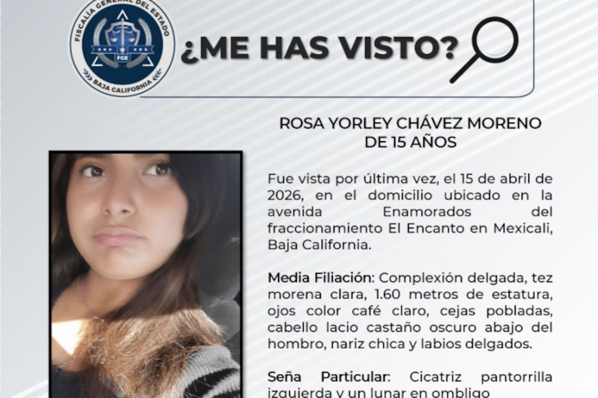 Buscan a Rosa Yorley, de 15 años; fue vista por última vez en una casa del fraccionamiento El Encanto