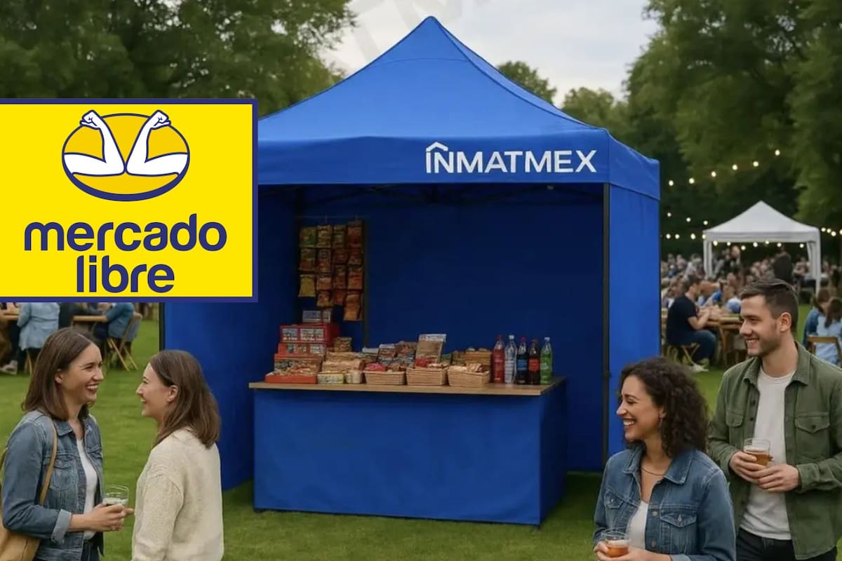 Mercado Libre rebaja la carpa Inmatmex 3x3 a $1,360 MXN con un descuento del 24%, ofreciendo una estructura de acero anticorrosivo y tela Oxford impermeable con envío gratis a todo México