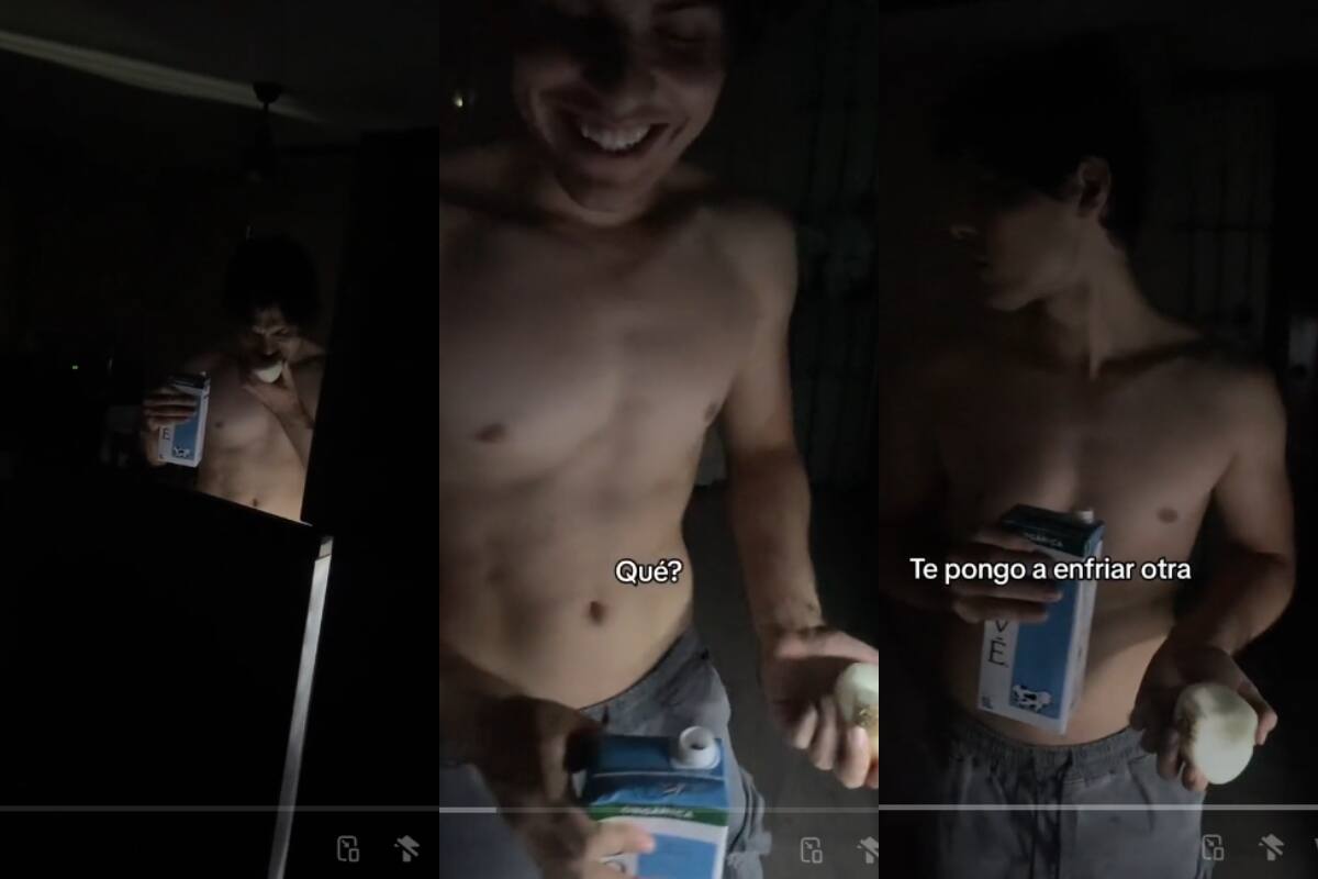 ¡Encuentra a su esposo comiendo cebolla y leche a altas horas de la noche! (VIDEO)