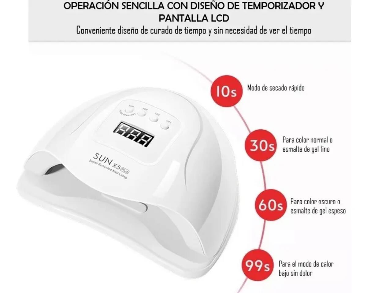 Lámpara LED UV para uñas Quanna Sun X5 | Mercado Libre