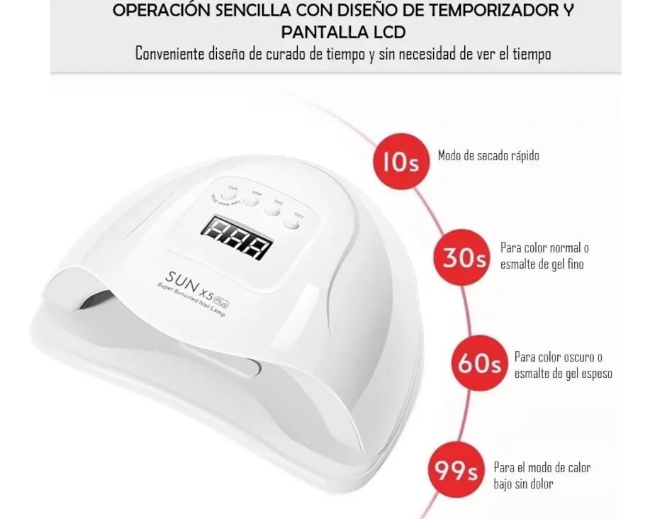 Lámpara LED UV para uñas Quanna Sun X5 | Mercado Libre