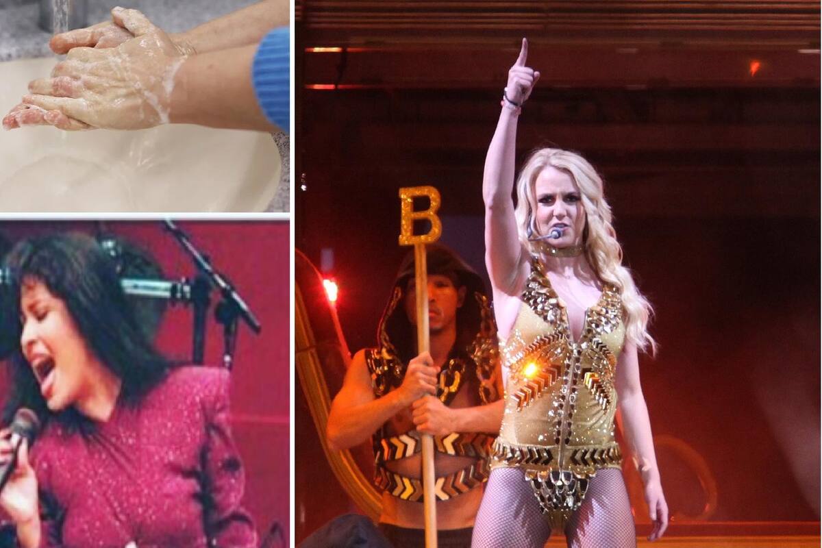 Con coros de Selena y Britney Spears invitan a lavarte correctamente las manos