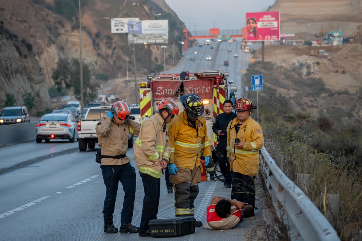 Accidente en Prolongación calle segunda deja dos lesionados