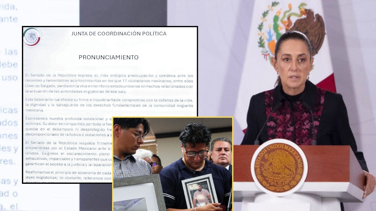 Sheinbaum reconoce acuerdo de los seis partidos en el Senado por 17 mexicanos fallecidos en hechos relacionados con ICE, pero acusa a líderes del PAN y PRI de apartarse del llamado a la unidad