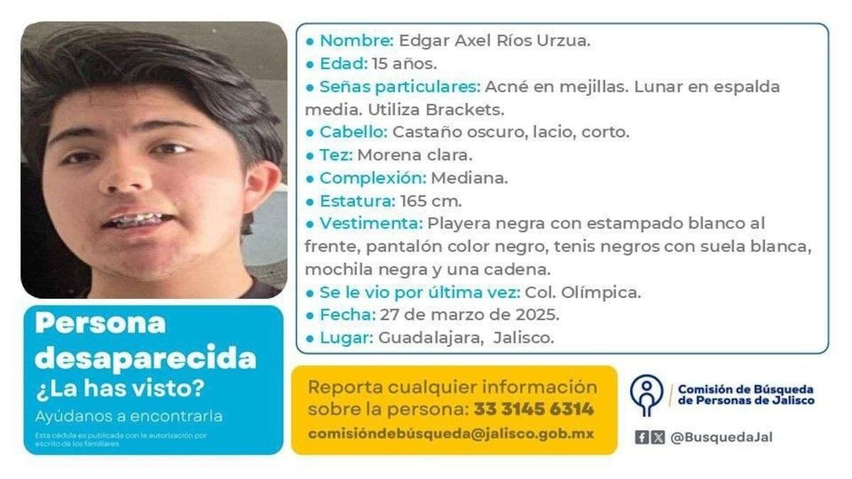 Ficha de desaparición. | Cortesía