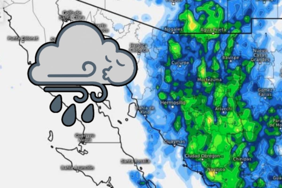 Tormentas eléctricas, vientos fuertes y vigilancia por depresión tropical: Protección Civil alerta a Sonora este viernes