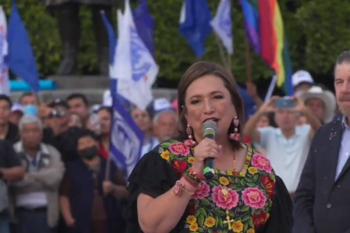 "La gente viene por voluntad propia": Xóchitl Gálvez dice no necesitar "acarreados"