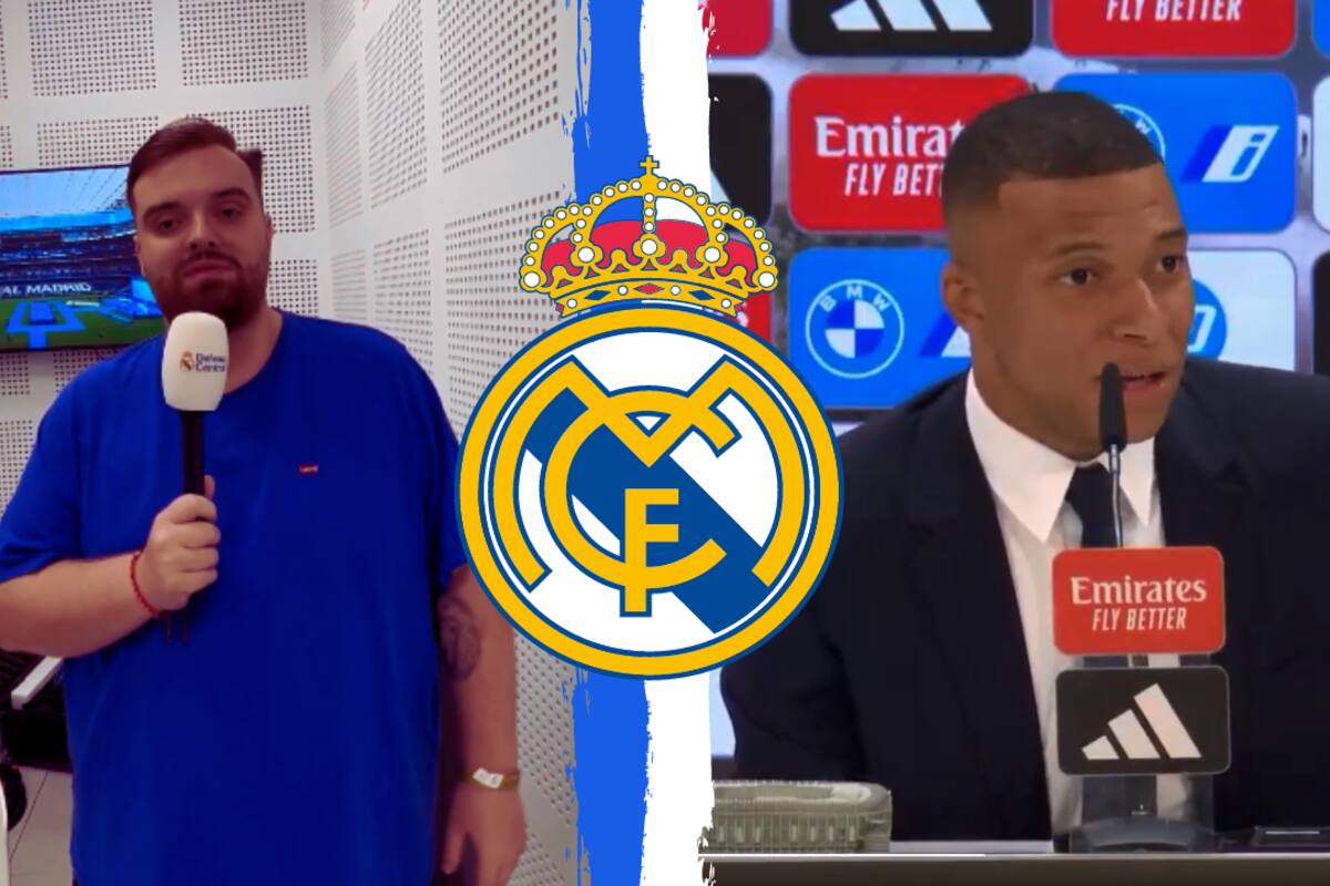 VIDEO: Ibai Llanos se la juega de periodista y le hace una pregunta a Kylian Mbappé en su primera rueda de prensa con el Real Madrid
