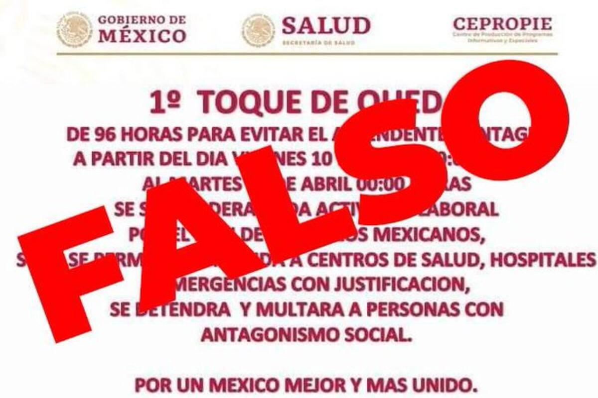 Presidencia desmiente que vaya a haber "toque de queda” por coronavirus