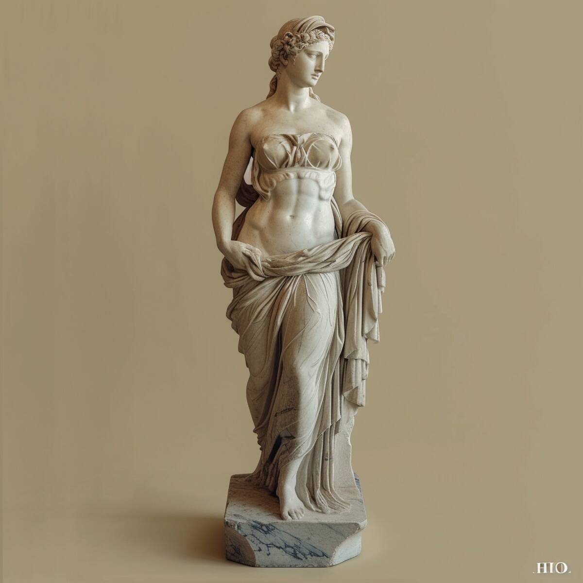 Reimaginación de la Venus de Milo por IA.