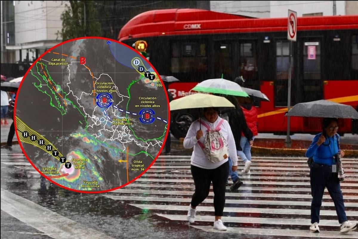 Clima en México hoy 1 de septiembre: lluvias fuertes en 26 estados y temperaturas de hasta 45°C
