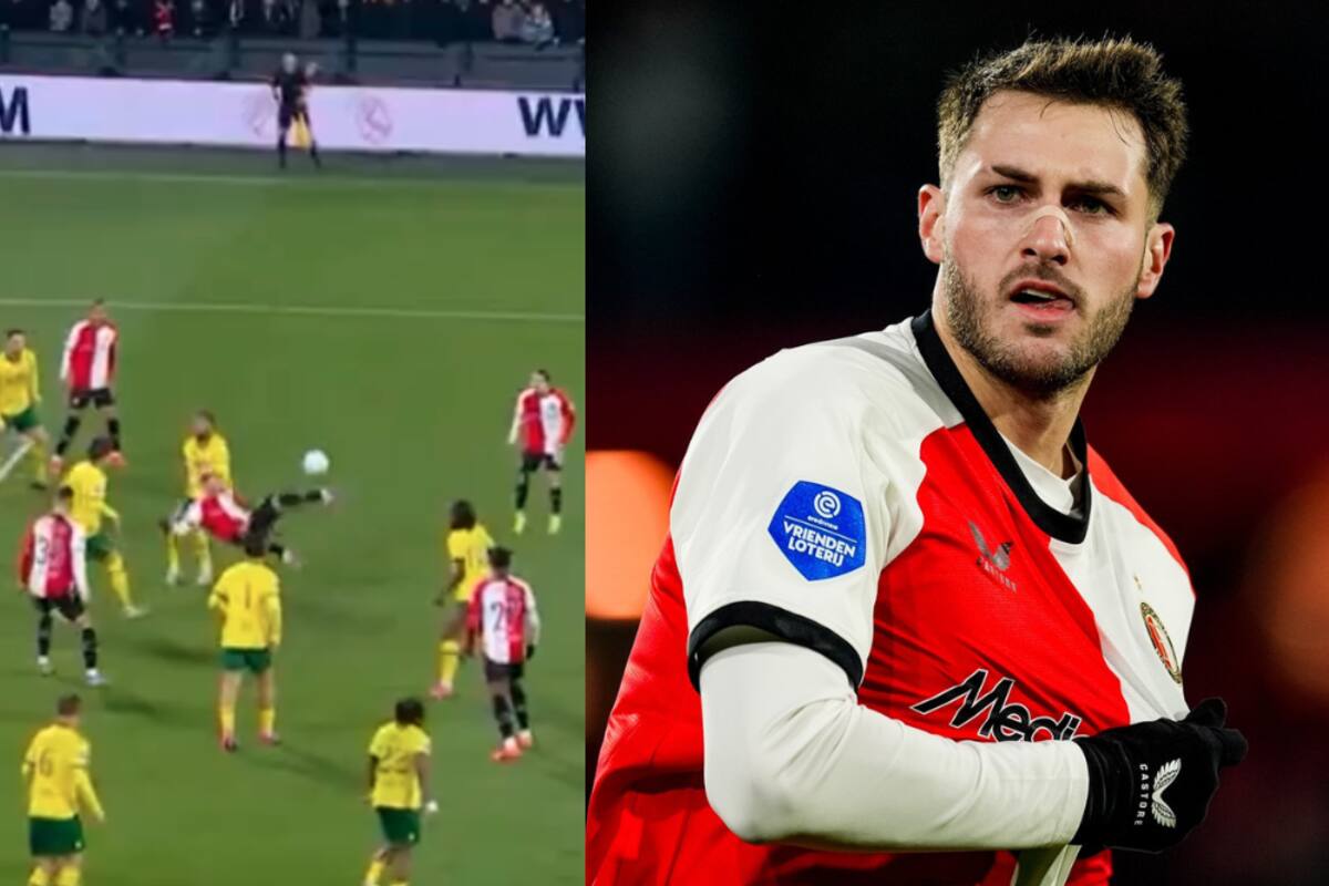 VIDEO | Golazo de chilena de Santi Giménez en el empate de Feyenoord en la Eredivisie