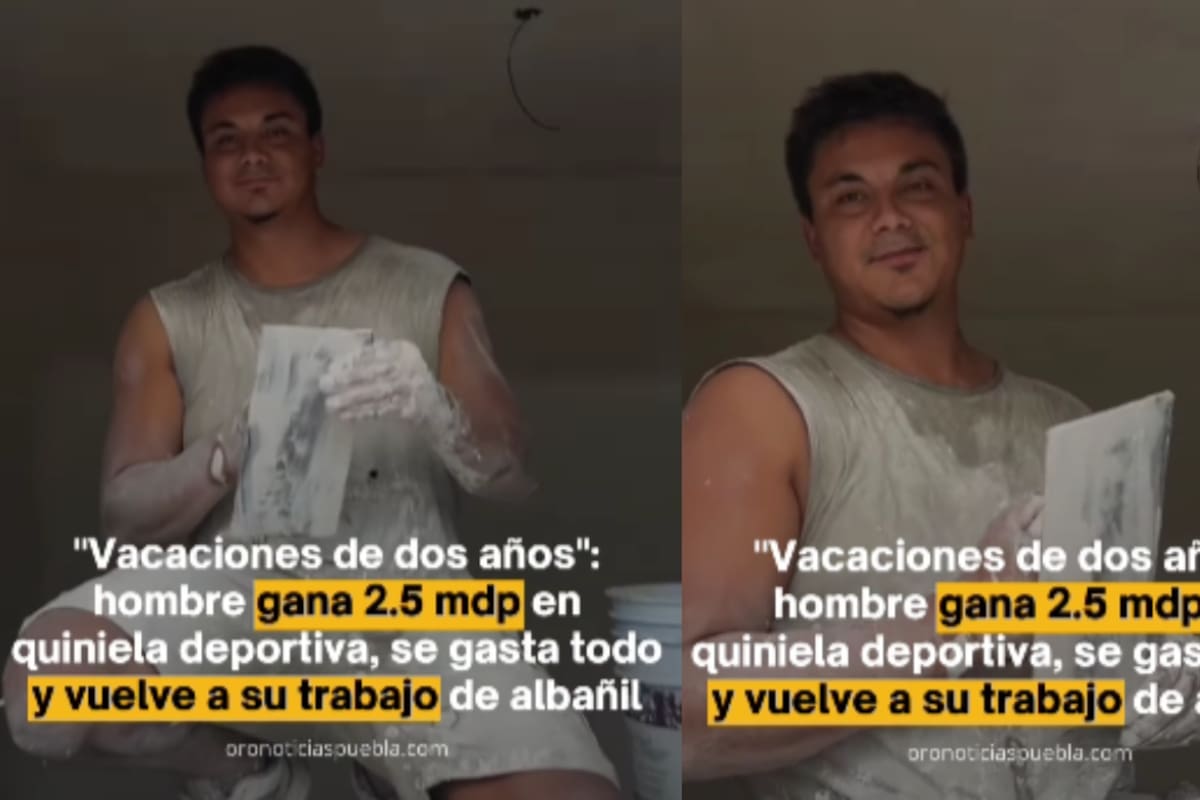 Volvió a su antiguo empleo como albañil: Joven gana más de 2 millones de pesos en una quiniela y los gasta en menos de 2 años