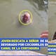Joven rescata a adulto mayor que cayó en el Canal de la Cortadura; entró al agua por pena y pudo ser atacado por cocodrilos