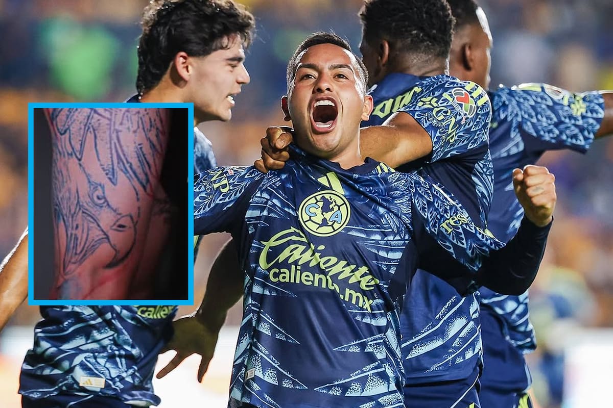 Erick ‘Chiquito’ Sánchez se tatúa un águila gigante en honor al América